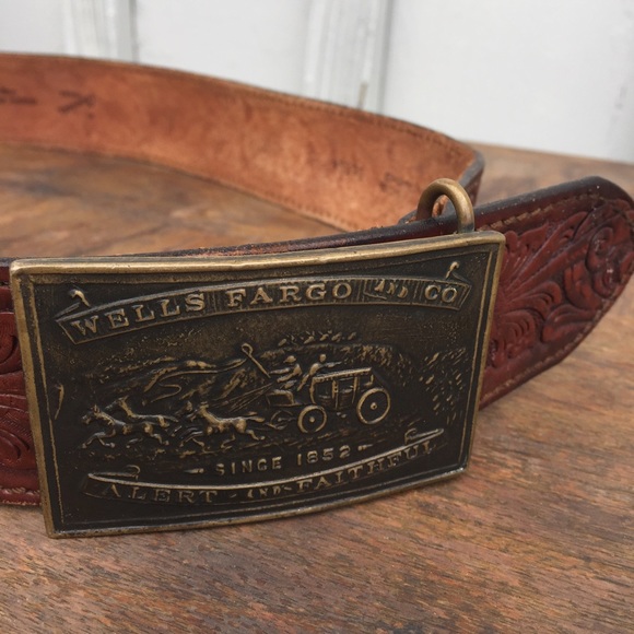 wells fargo belt buckle 1852
