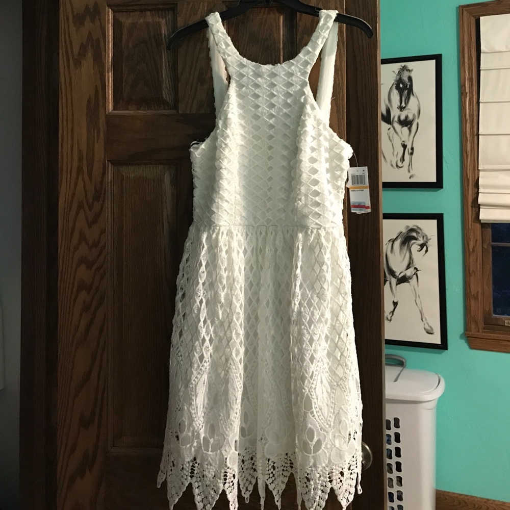 New while graduation dress