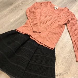 Pink Cable Sweater