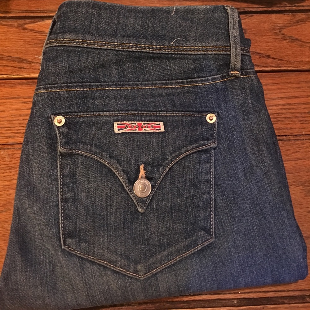 Hudson Collin Flap Skinny Leg Jeans Size 28