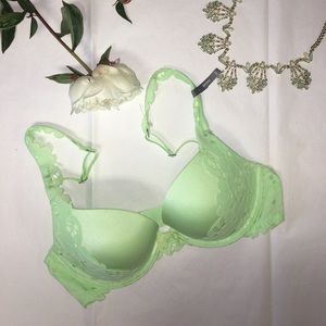 aerie Brooke lace floral push-up bra