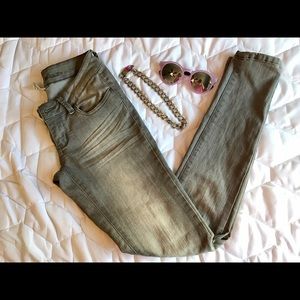 Light Grey Blue Asphalt Jeans