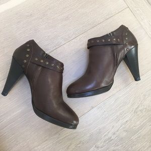 J.Crew Brown Leather Ankle Booties