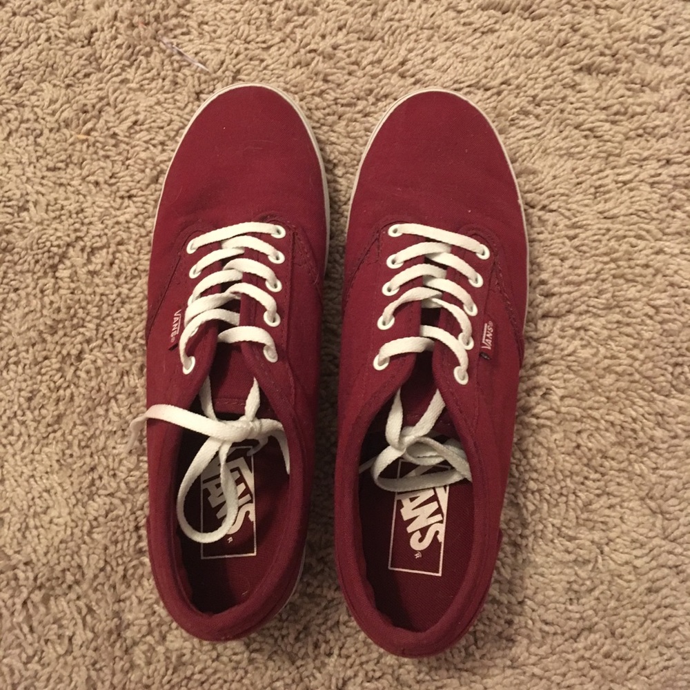 Maroon vans