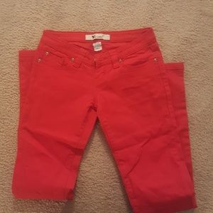 Wet seal Red skinny jeans
