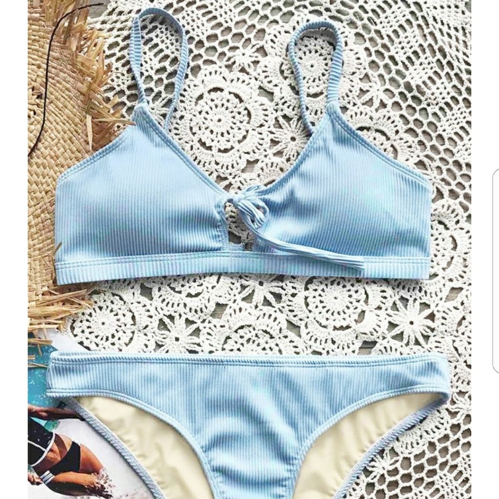 Sexy blue bikini