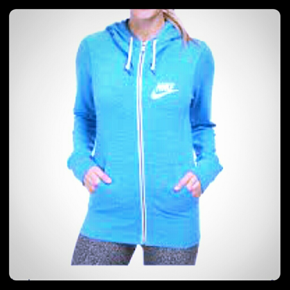 BLUE NIKE FULL ZIP HOODIE