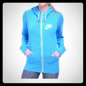 BLUE NIKE FULL ZIP HOODIE