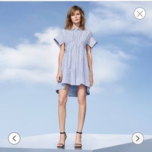 Victoria Beckham Size S Women's Blue Stripe Dress