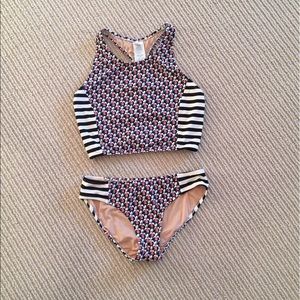 Elephant print 2 piece J Crew swimsuit