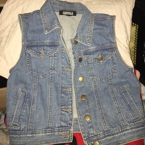 NWOT Denim vest