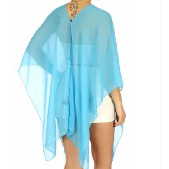 Sheer Multiway Beach Poncho Coverup - Picture 3 of 5