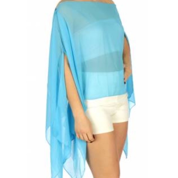 Sheer Multiway Beach Poncho Coverup - Picture 4 of 5