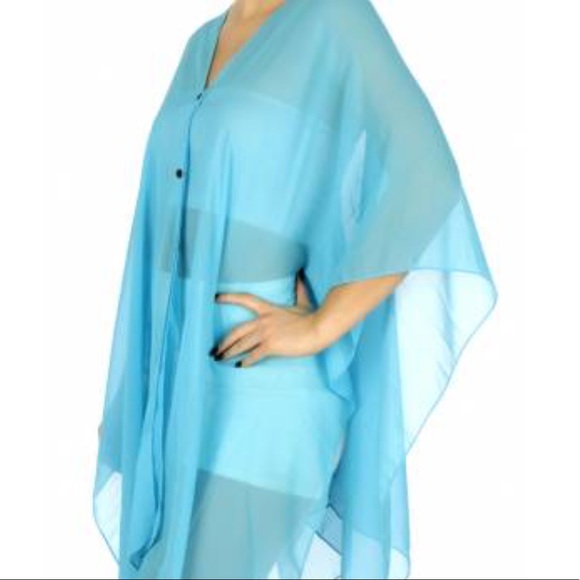 Sheer Multiway Beach Poncho Coverup - Picture 5 of 5