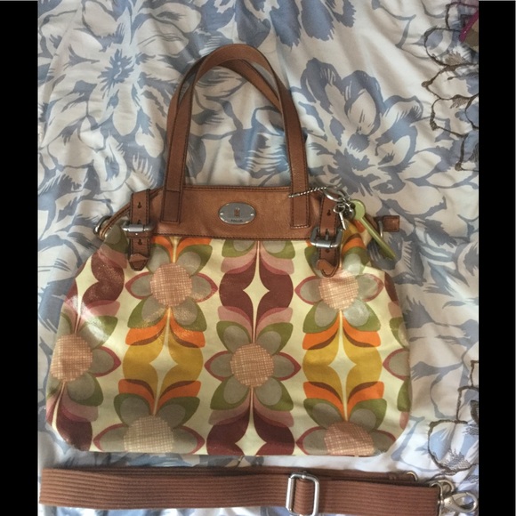 šFossil key-per floral bagš - Picture 1 of 8