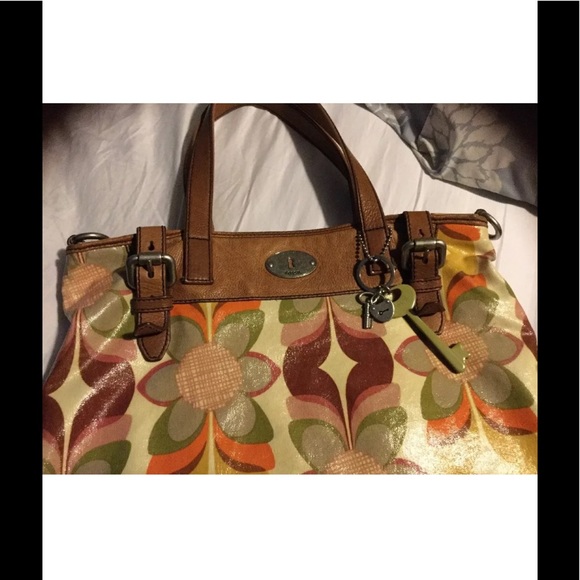 šFossil key-per floral bagš - Picture 6 of 8