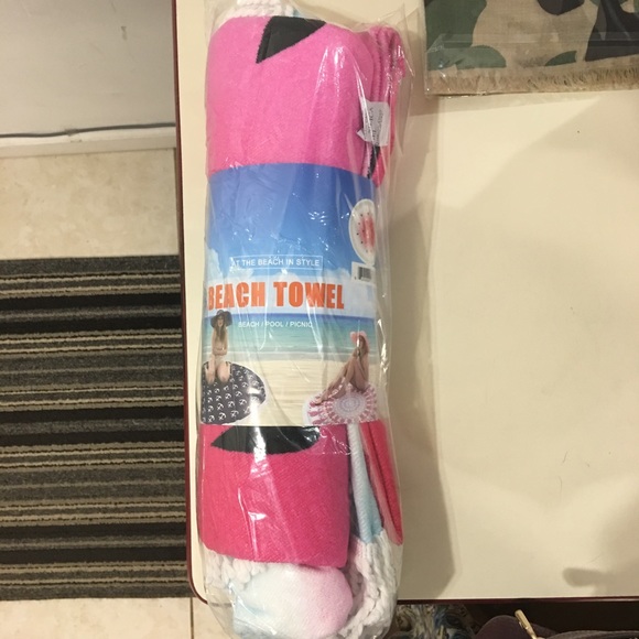 Round Beach Towel ( Cotton ) Watermelon Print - Picture 3 of 3