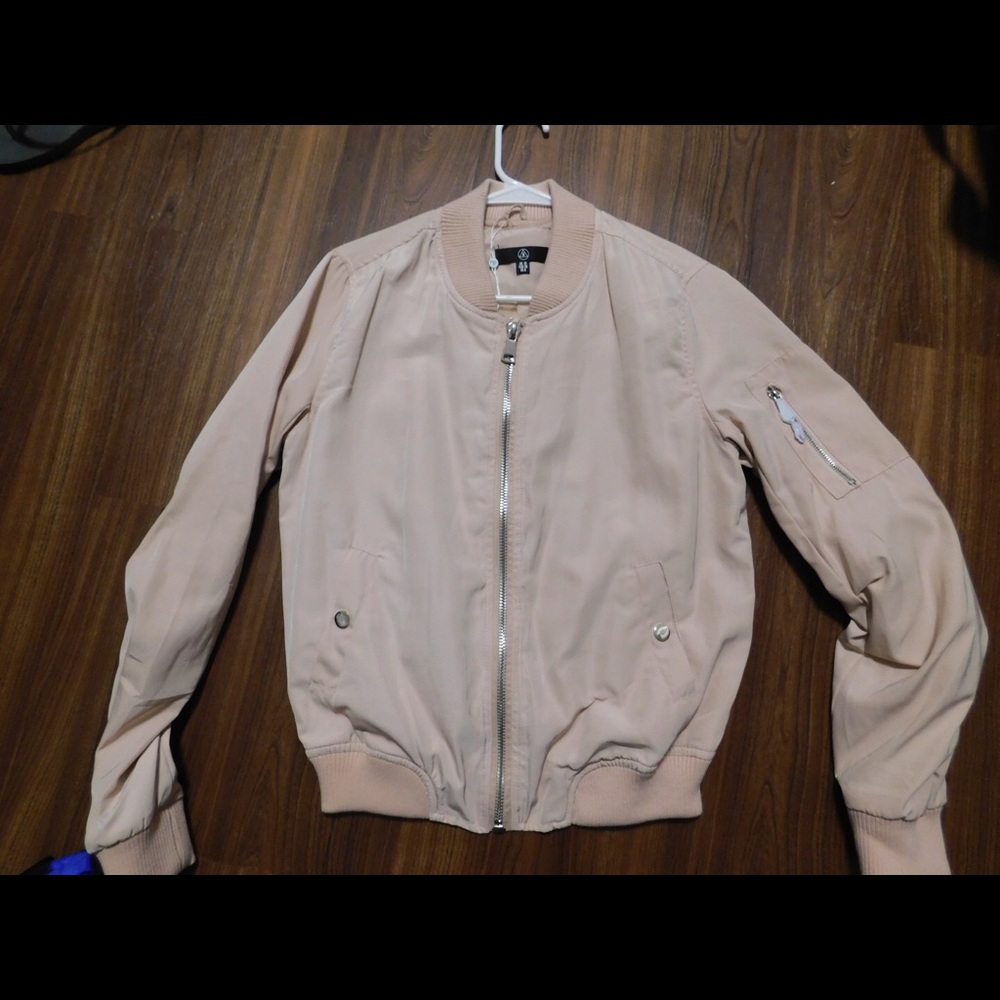 Pink bomber jacket