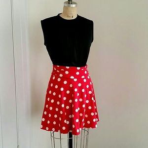 Forever 21 Red & White Polka Dot Skirt