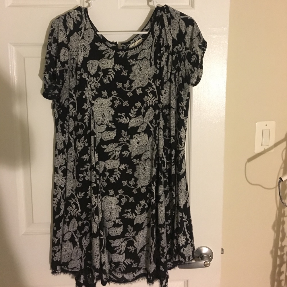Urban Outfitters black and white floral dress