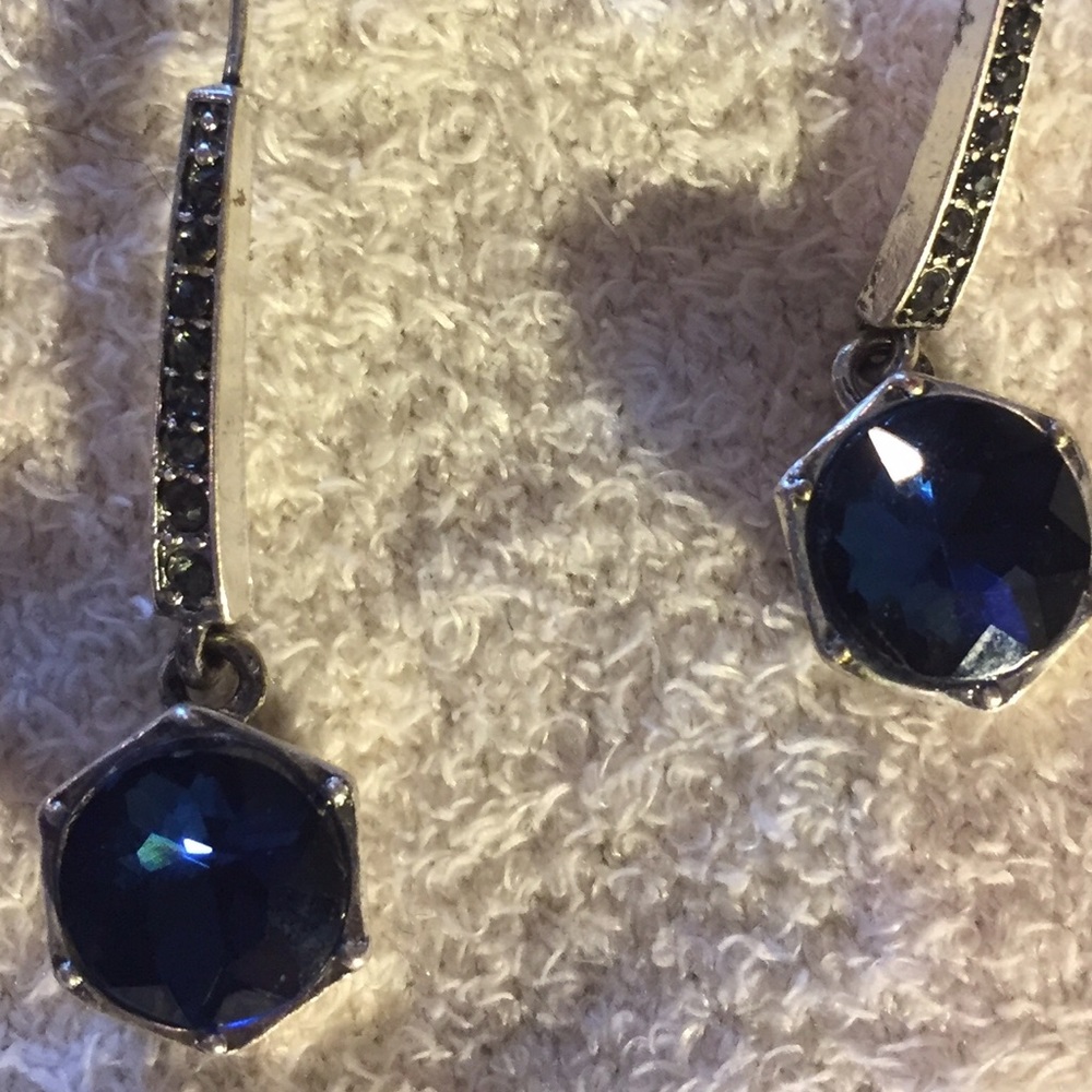 Sapphire Style Long Earrings