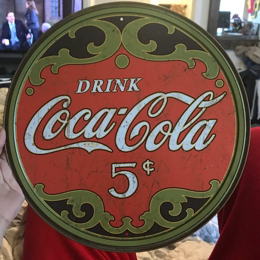 Vintage CocaCola Tin Sign