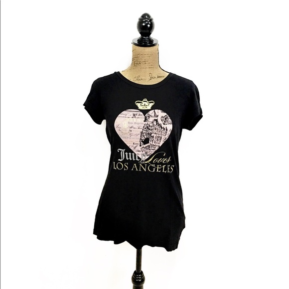 Juicy Couture Tops - Black juicy couture Los Angeles graphic tee
