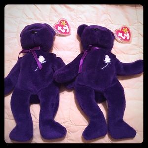2 Princess Diana beanie babies