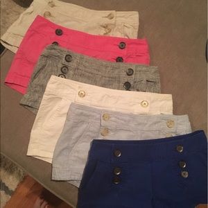 Express sailor shorts 6 pairs size 0