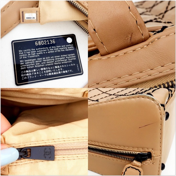 Chanel Contrast Stitching Satchel - Picture 6 of 8