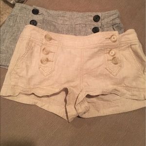 2 pairs of express sailor shorts size 2