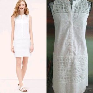Size 4 LOFTMIXED EYELET CLUB DRESSCOTTON