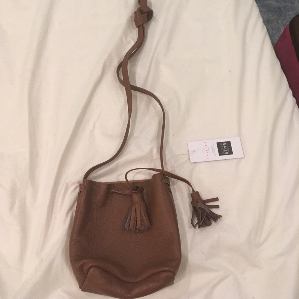 LAST CHANCE~ Brown leather bucket bag