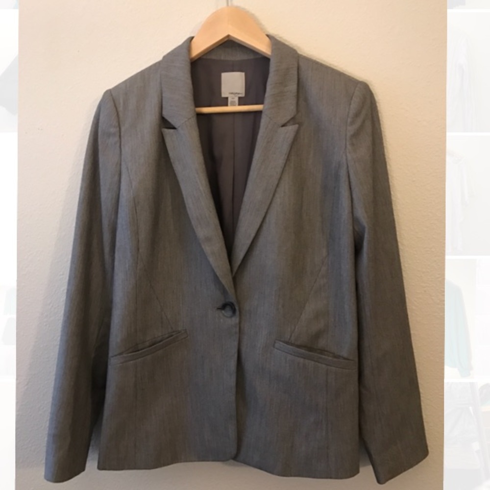 Grey blazer! Great for young professional!