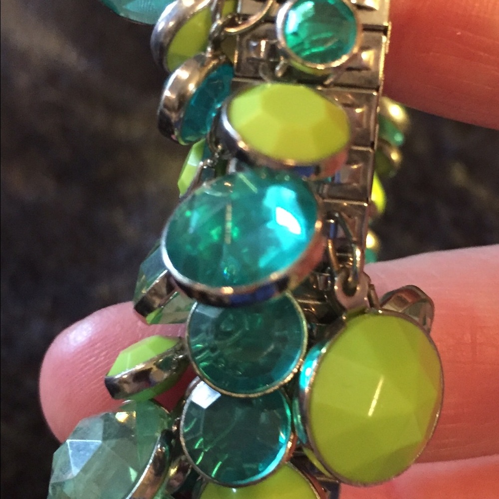 Multi-green Bangle Bracelet - Picture 3 of 3