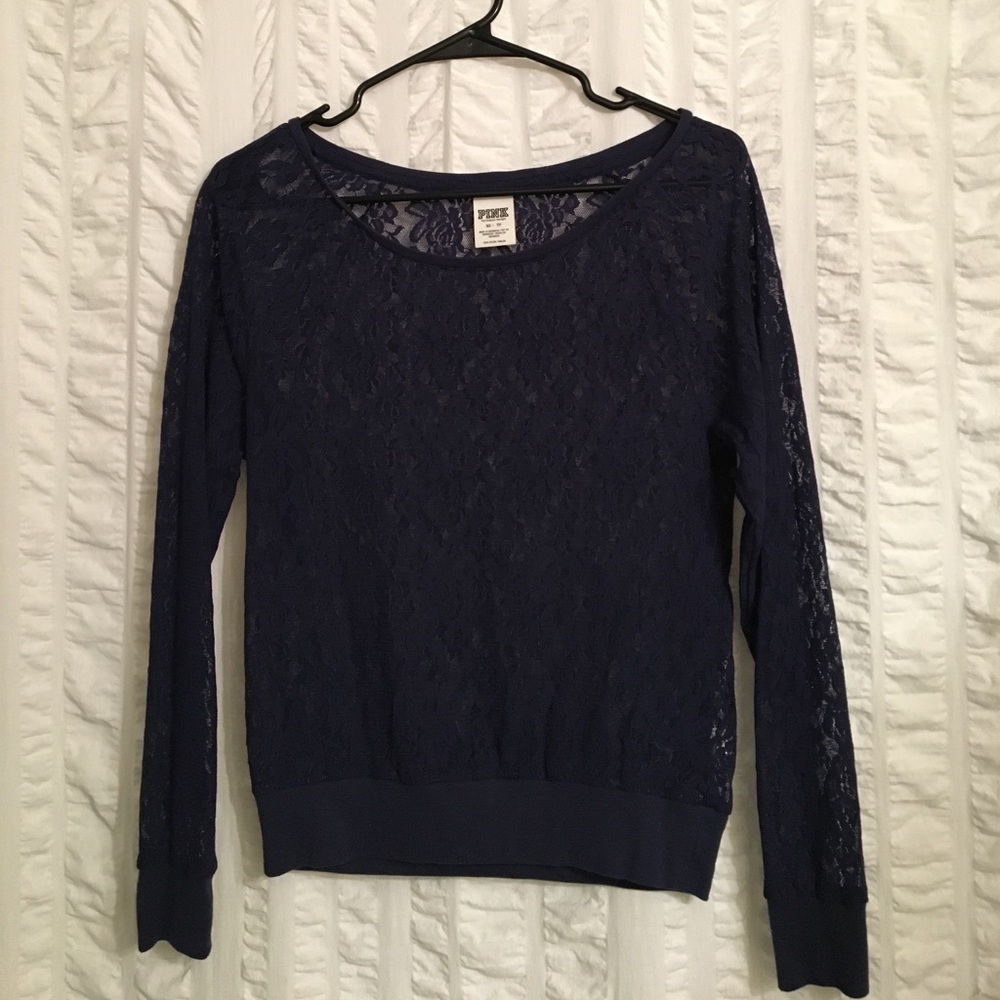 Floral Navy Blue VS PINK top