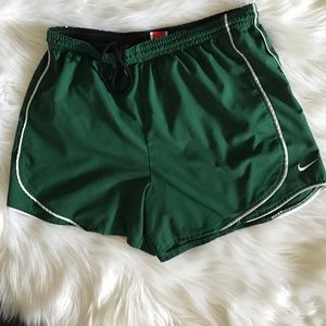 Nike green athletic shorts