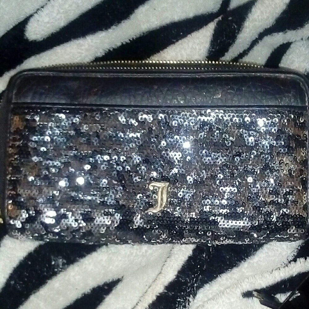 Juicy Couture multi-compartment sequins wallet