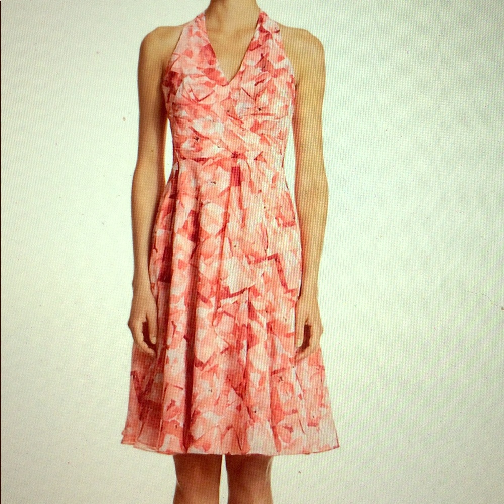 WHBM Tiered Floral Chiffon Sundress