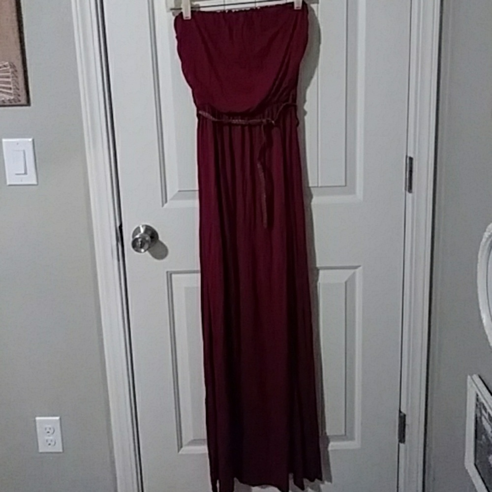 Cute burgundy maxi
