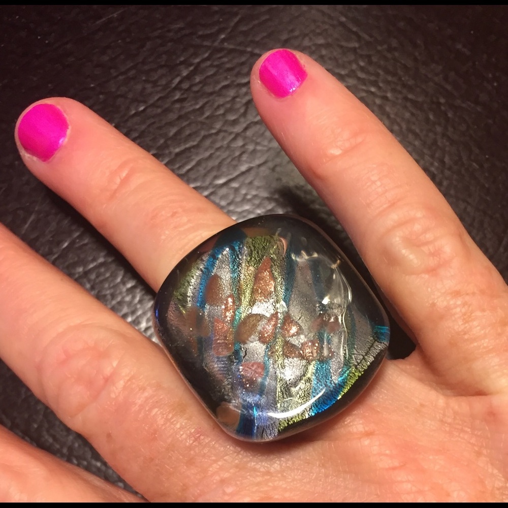 Glass Ring--Piece of Art