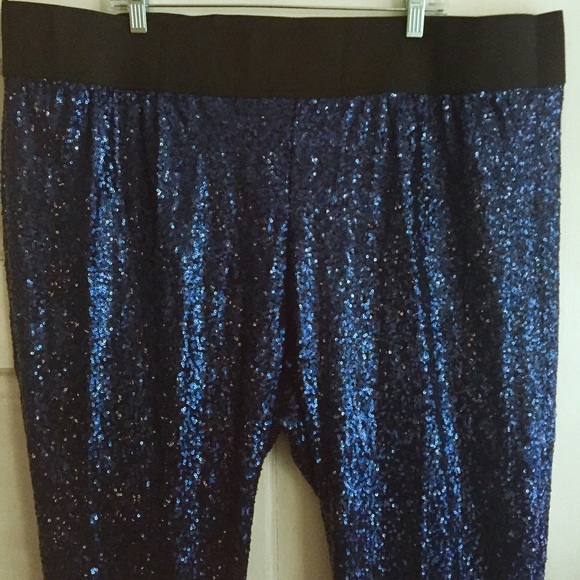 Society Plus Pants - Sequin Pull On Pant Society Plus Pants - Sequin Pull On Pant