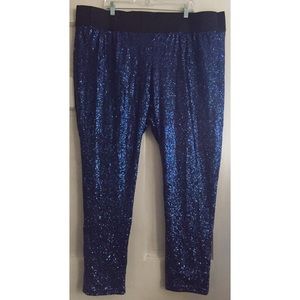 Society Plus Pants - Sequin Pull On Pant Society Plus Pants - Sequin Pull On Pant
