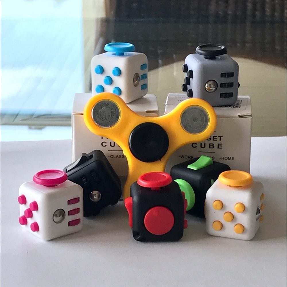 Fidget Cube & Spinner Combo