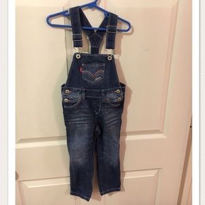 Girl's Levi's Denim Overalls
