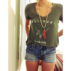 Free People Jean Shorts