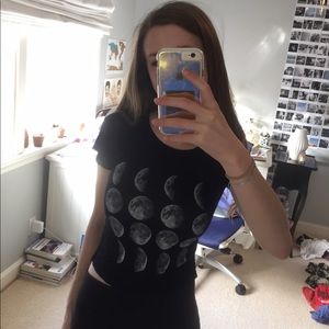 RARE Brandy Melville Moon Crop Top🌛