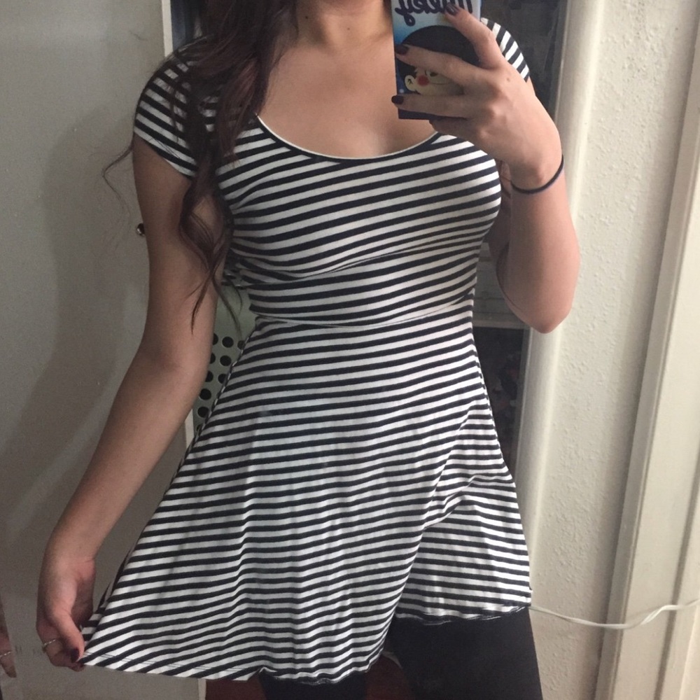 Striped Skater Dress