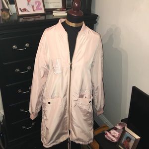 Pink Bomber Jacket (Never Worn)