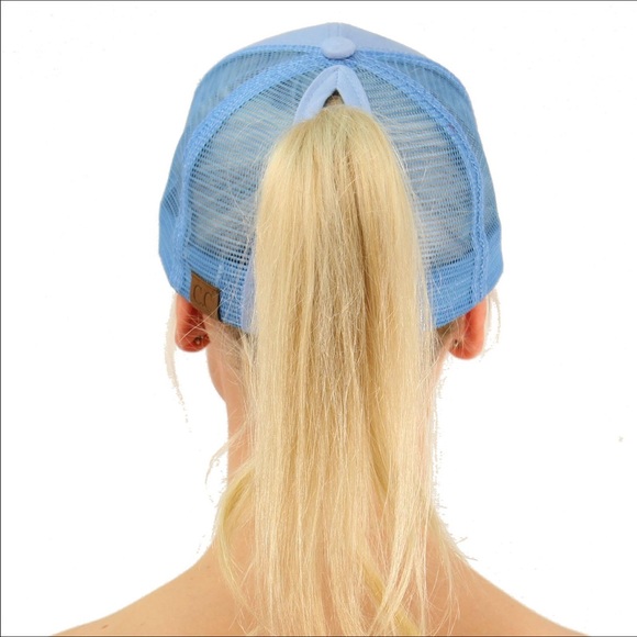 Ponycap Messy High Bun Ponytail Mesh Cap - Picture 3 of 5